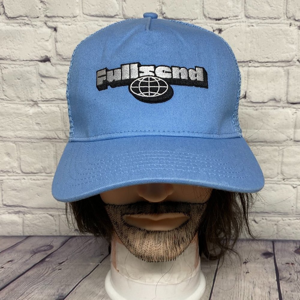 Full Send NELK Boys Hat Cap Snapback Blue Trucker Mesh Embroidered One Size